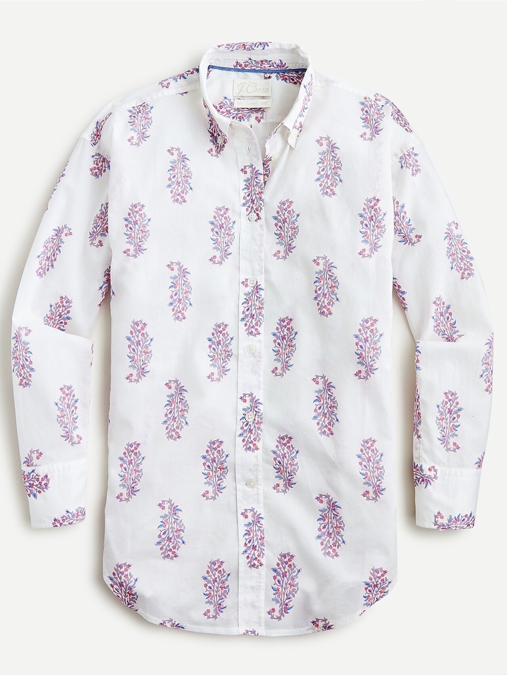 J Crew Long-Sleeve Floral Print Button-Up Shirt